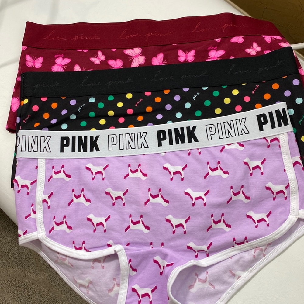 Bundle NWT VS Pink BoyShorts large
